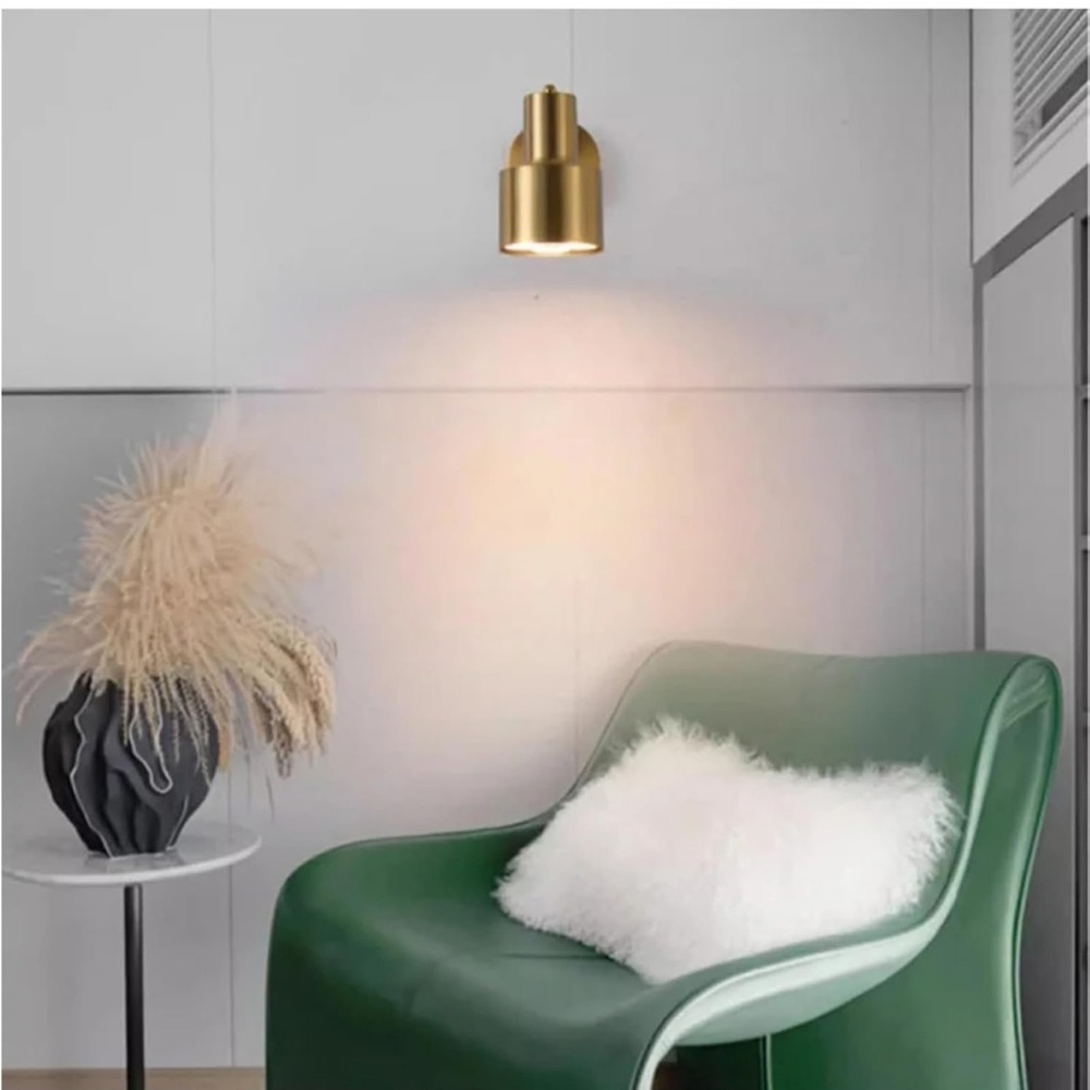 ☀️ Gold Wall Sconce Light Fixture- hardwired- NWT- R49 - Picture 3 of 9